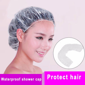 20 piezas elástico desechable para el cabello de baño para mujeres/hombres, herramienta de baño desechable transparente para Spa, herramienta de salón de belleza, producto de baño para ducha en casa