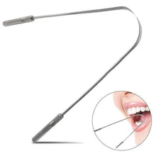 Charger l&#39;image dans la galerie, Stainless Steel Tongue Scraper Cleaner Fresh Breath Cleaning Coated Tongue Toothbrush Dental Oral Hygiene Care Tools