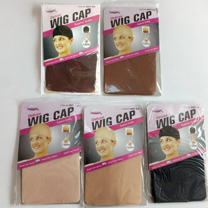 12pieces(6bags) Clearance Quality Deluxe Wig Cap Hair Net For Weave Hair Wig Nets Stretch Mesh Wig Cap For Making Wigs Free size