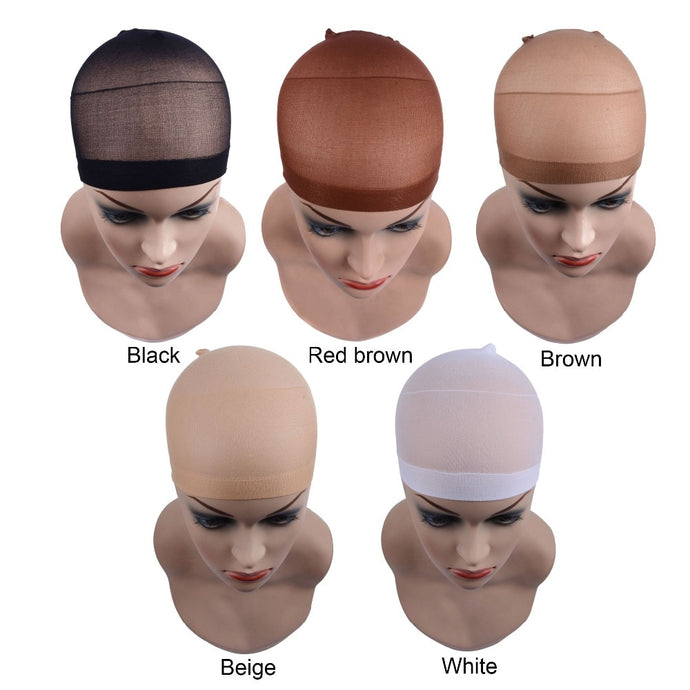 2 Pieces/Pack Wig Cap Hair net for Weave  Hairnets Wig Nets Stretch Mesh Wig Cap for Making Wigs Free Size