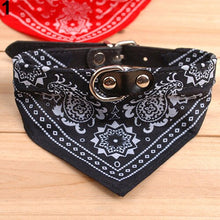 Load image into Gallery viewer, Fashion Adjustable Pet Dog Cat Bandana Scarf Collar Leather Printed Neckerchief Pet Ties Pet Supplies For Chihuahua Puppy Pet