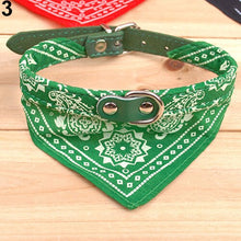 Load image into Gallery viewer, Fashion Adjustable Pet Dog Cat Bandana Scarf Collar Leather Printed Neckerchief Pet Ties Pet Supplies For Chihuahua Puppy Pet