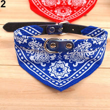 Load image into Gallery viewer, Fashion Adjustable Pet Dog Cat Bandana Scarf Collar Leather Printed Neckerchief Pet Ties Pet Supplies For Chihuahua Puppy Pet